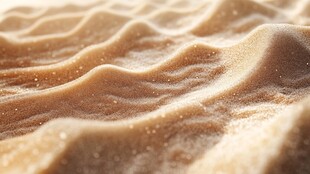 细腻沙丘纹理特写