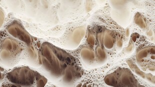 细腻泡沫纹理特写