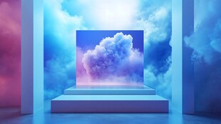 梦幻云端展示空间