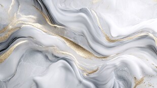 梦幻白金色流体纹理背景