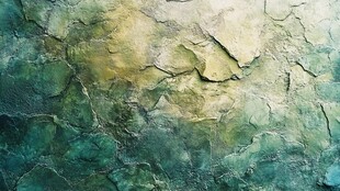 斑驳绿墙面纹理背景图