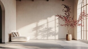 简约室内 光影与绿植之美