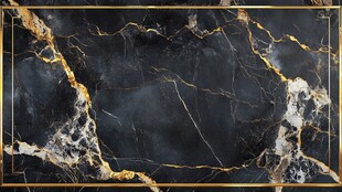 黑金大理石纹理奢华背景