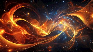 梦幻炫彩能量流动光效图