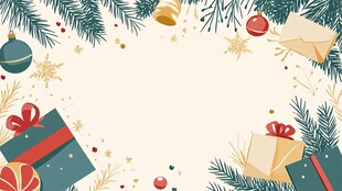 圣诞装饰边框背景图