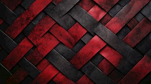 红黑交织编织纹理背景图