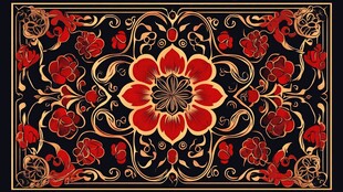 复古花卉图案 典雅装饰风