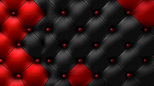 红黑拼色皮革软包纹理