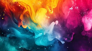 梦幻色彩流体艺术画面