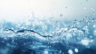 水花飞溅的灵动瞬间