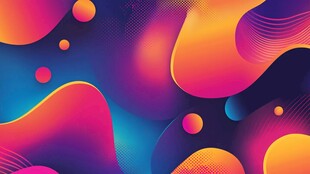 炫彩流体抽象背景图案