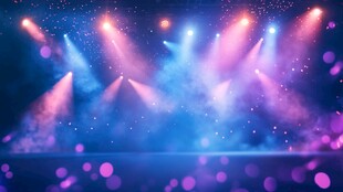 梦幻舞台灯光绚丽效果