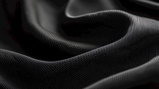 黑色织物纹理特写