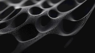 黑色多孔结构微观图像