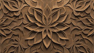 立体花卉纹理浮雕背景