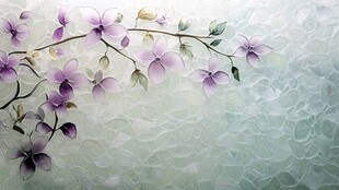 淡紫花枝背景图
