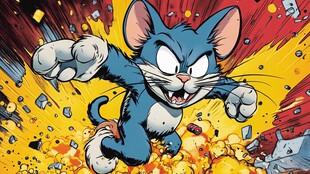 汤姆猫的动感爆发瞬间