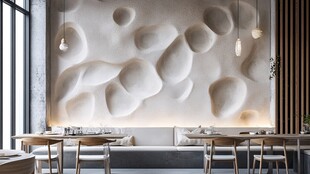 现代风格餐厅墙面艺术装饰