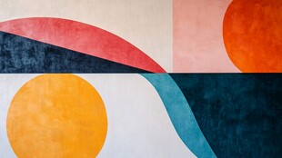 几何抽象多彩图案背景