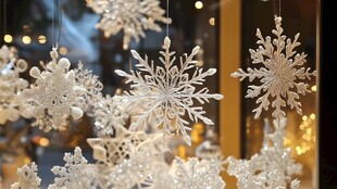 精美悬挂雪花装饰