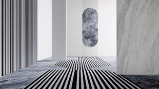 现代简约风室内过道场景