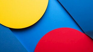 多彩几何图形创意背景