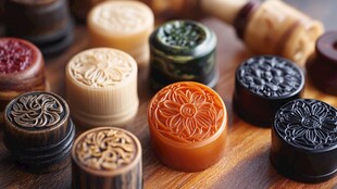 多样精美月饼模具展示