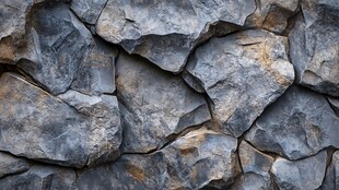 粗糙石块墙面纹理特写