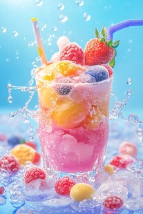 缤纷水果冰饮 清凉诱惑