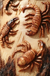 木雕蝎子栩栩如生