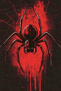 血红巨蛛盘踞黑暗之中