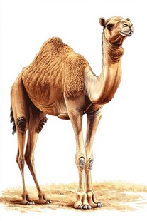 单峰骆驼站立图