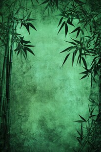 墨绿竹林背景图