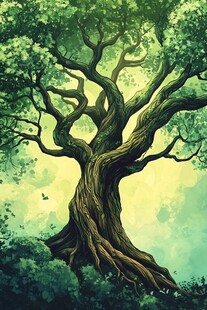 奇幻巨树 自然生命力的绽放