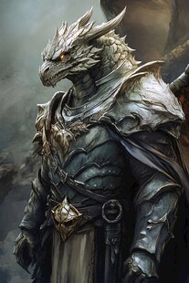 龙首战士盔甲造型奇幻风