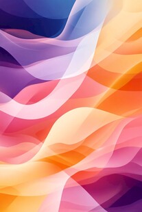 绚丽动感渐变波浪背景图