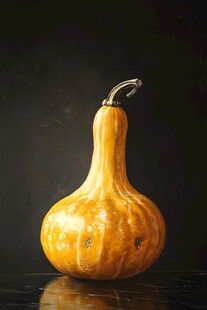 金黄葫芦静物特写