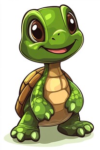 可爱卡通小乌龟