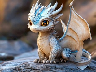 可爱小龙萌态尽显