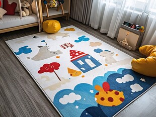 儿童房可爱卡通图案地垫
