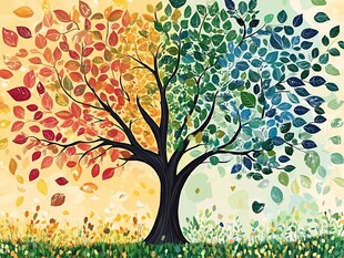 四季之树的多彩魅力