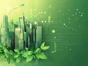 绿色生态城市梦幻景象