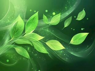 灵动绿叶 清新自然之景