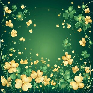 绿色花丛背景图