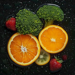 多彩果蔬组合 清新视觉盛宴