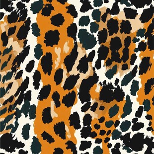 豹纹图案背景纹理素材