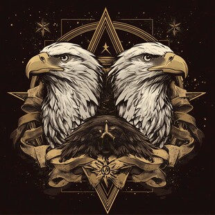双鹰图腾 神秘与力量象征