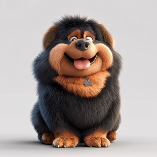 可爱萌趣的卡通小狗形象