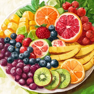 缤纷多彩水果拼盘