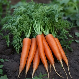 新鲜出土的胡萝卜